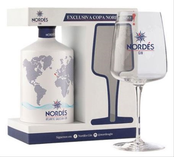 Image sur Nordes Gin + Verre 40° 0.7L